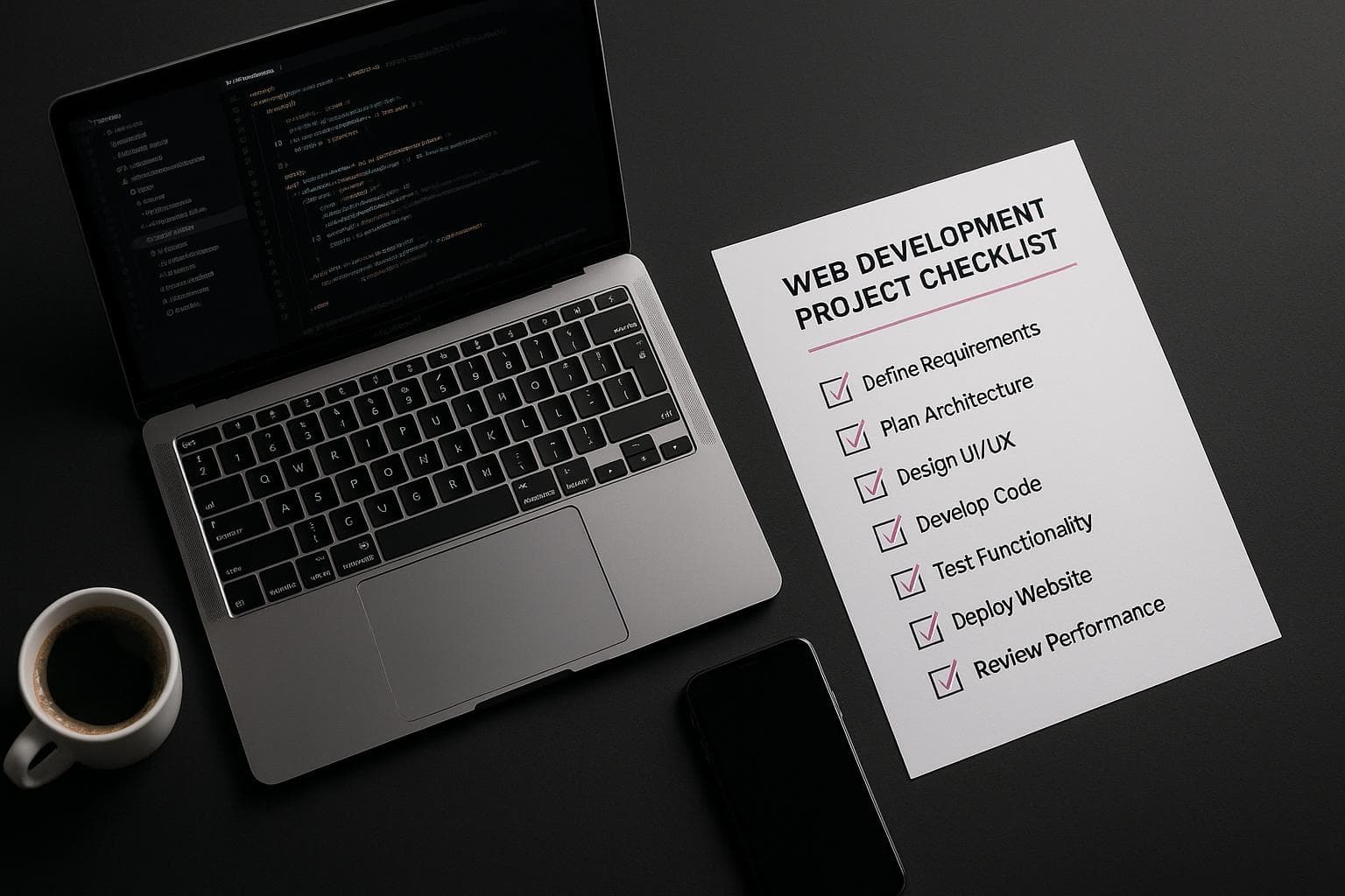 Web Development Project Checklist for CTOs