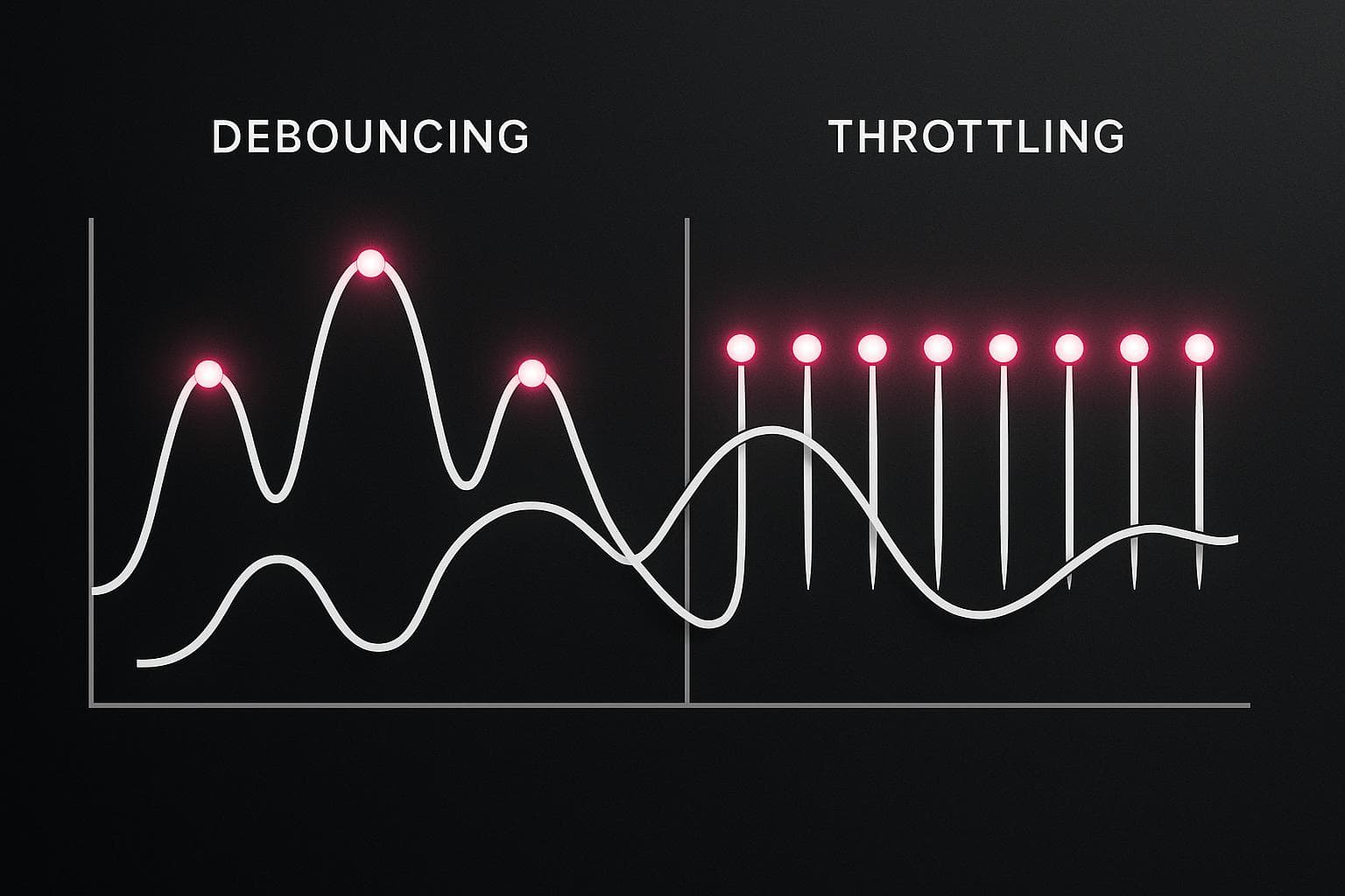 Debouncing and throttling are JavaScript techniques used to control how ...